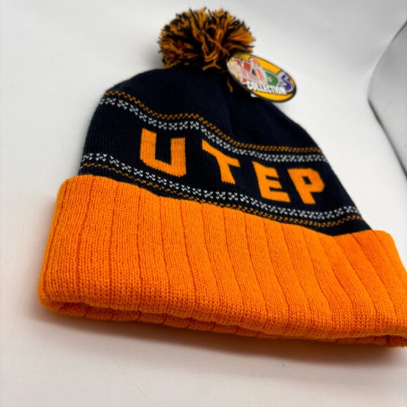 University of Texas at El Paso UTEP Kid's Acrylic Pom Pom Beanie with Tags - Picture 4 of 13